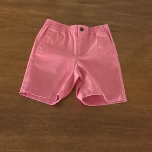 Janie and Jack boys pull-on Shorts with pockets in size 6 Coral color EUC